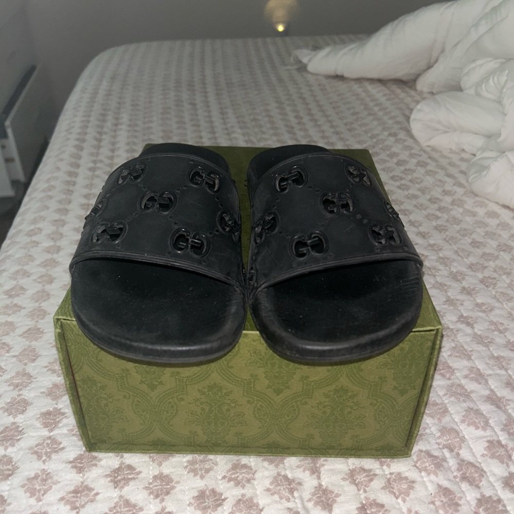 Black Gucci Slides